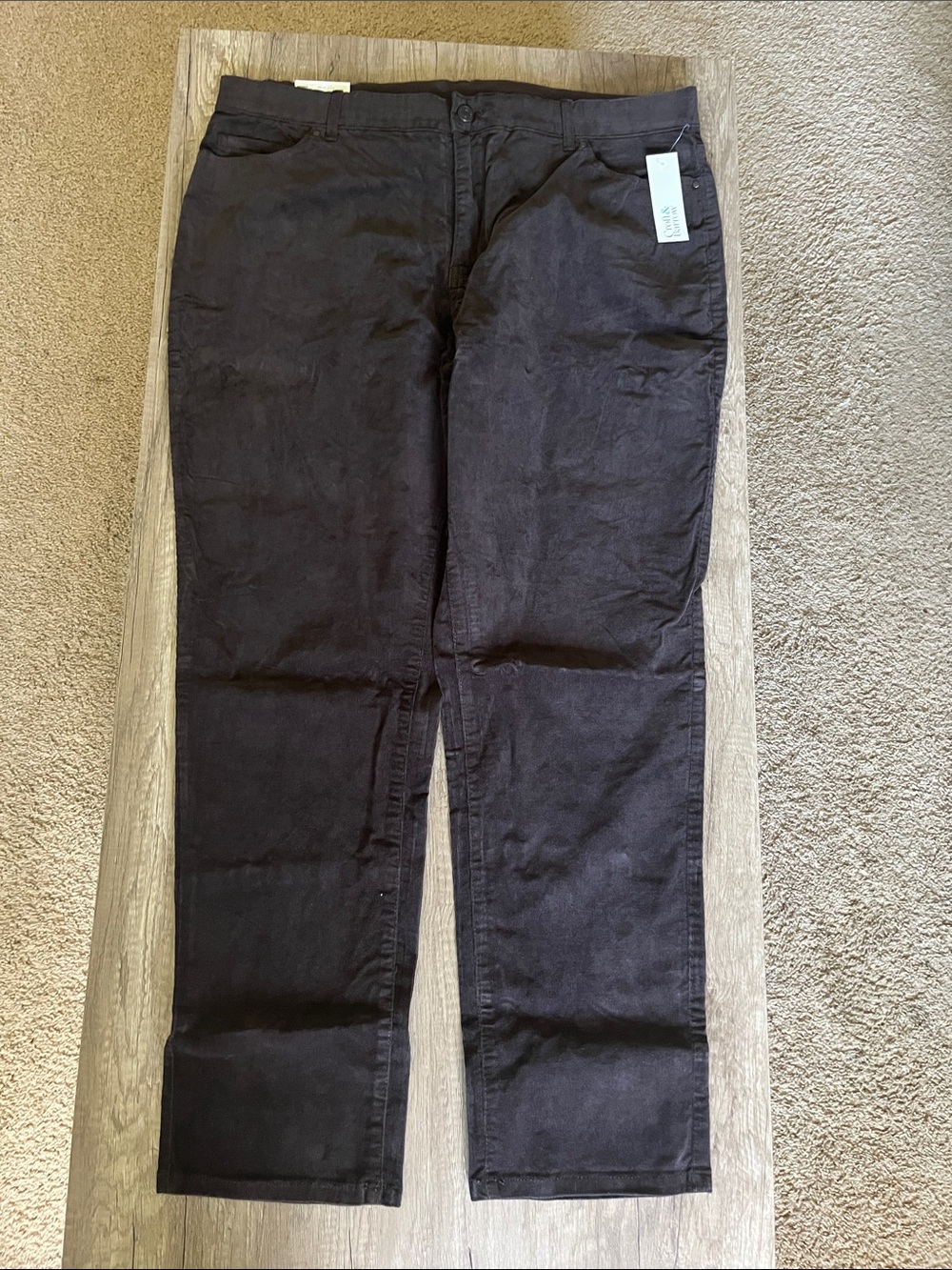 croft & barrow Brown Straight-Leg Pants